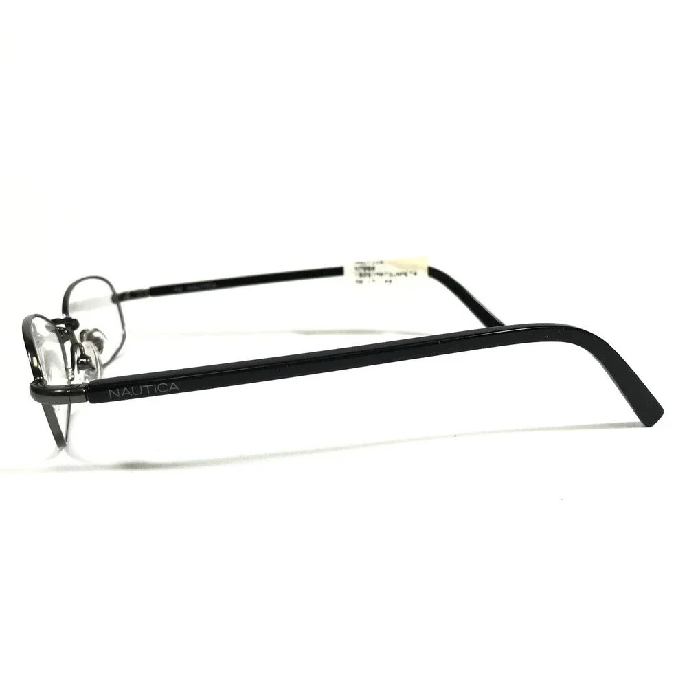 Nautica Eyeglasses Frames N7064 029 Black Grey Rectangular Full Rim 50-17-140